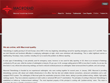 Tablet Screenshot of macrorad.com